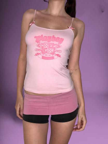 PINK Fold Over Mini Shorts ♡ S