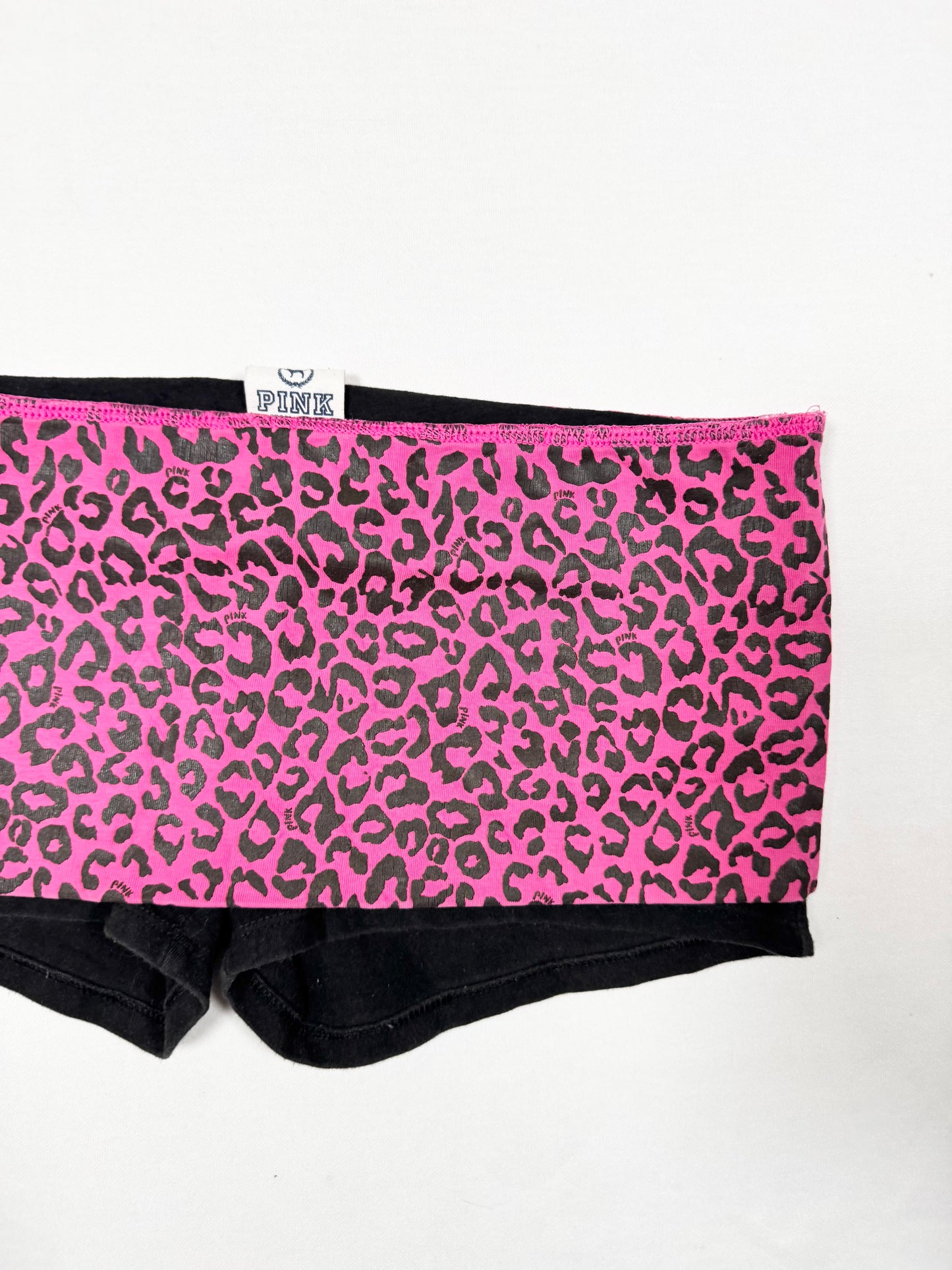 PINK Victorias Secret Fold Over Leopard Shorts ♡ Size XS/S