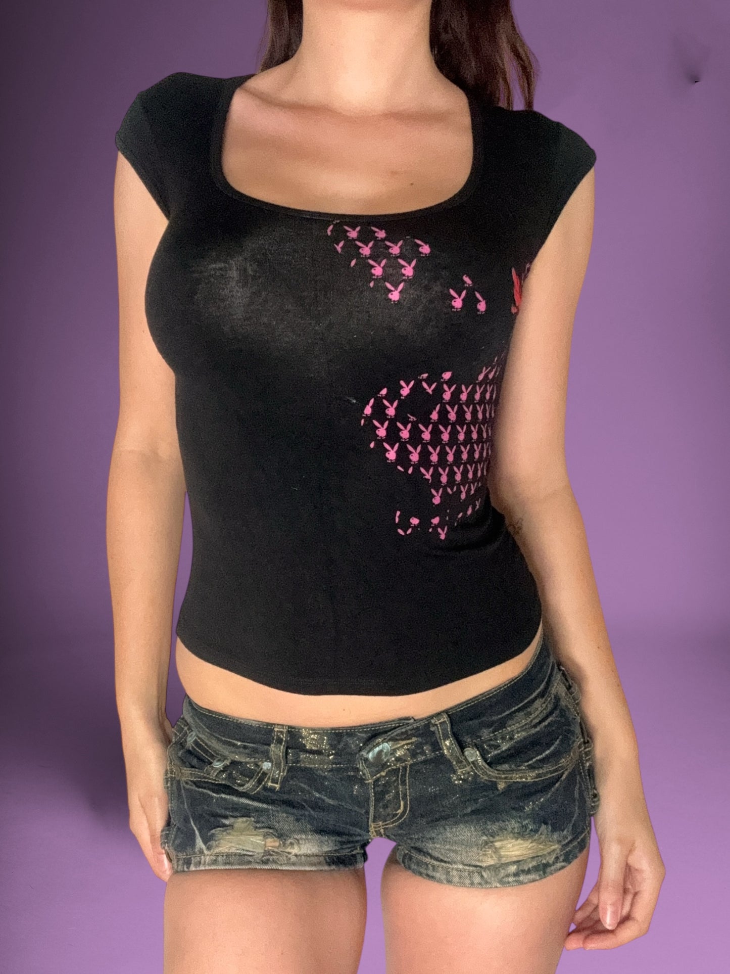 Playboy Fishnet Tee ♡ Size S