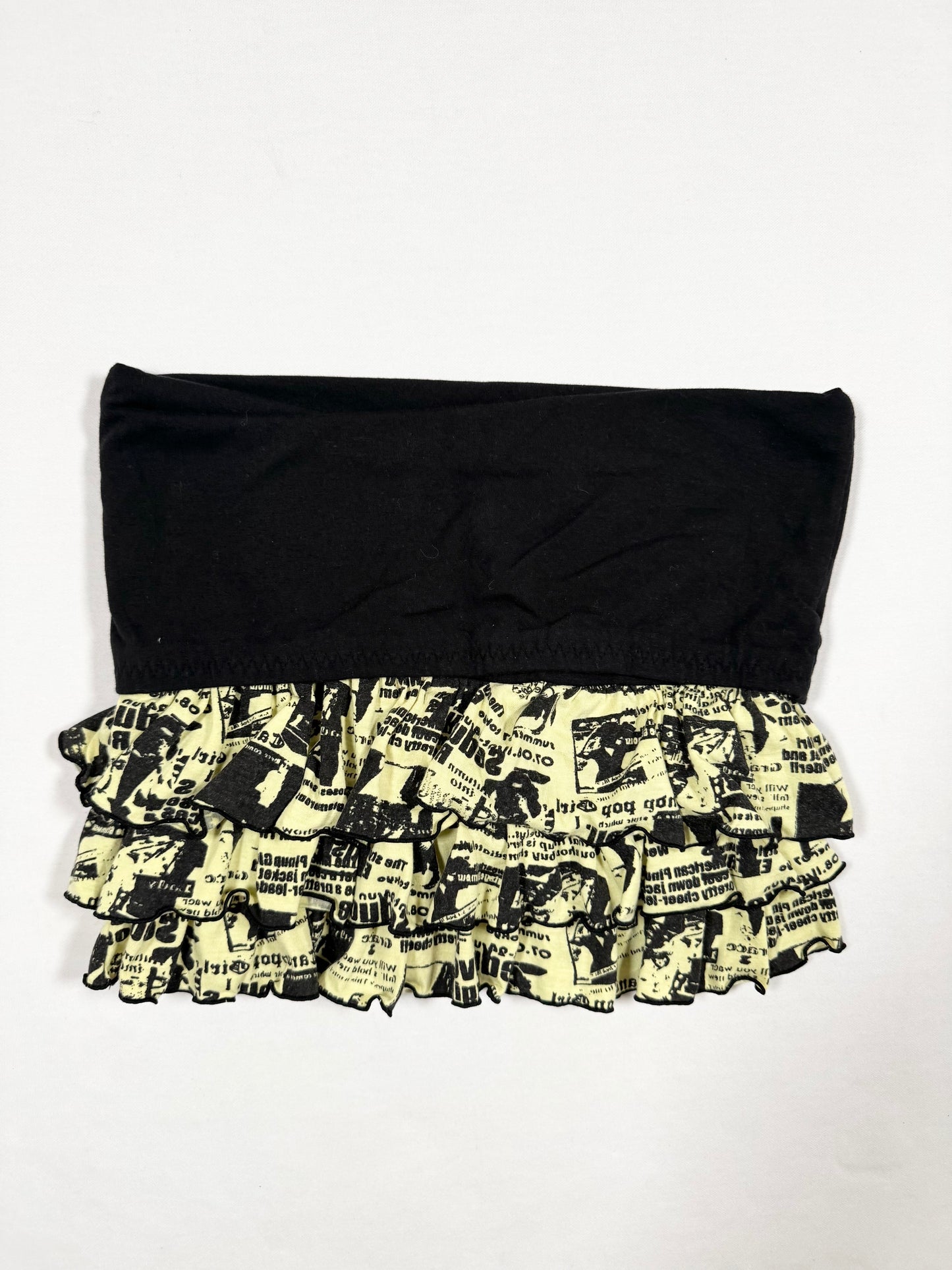 Fold Over Ruffle Mini Skirt ♡ Size XS/S