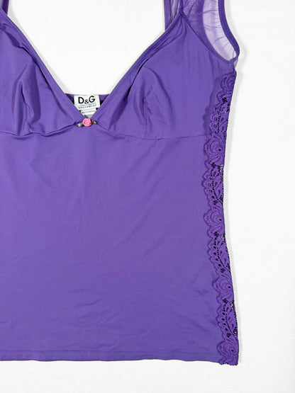 D&G Purple Babydoll Top ♡ Size L