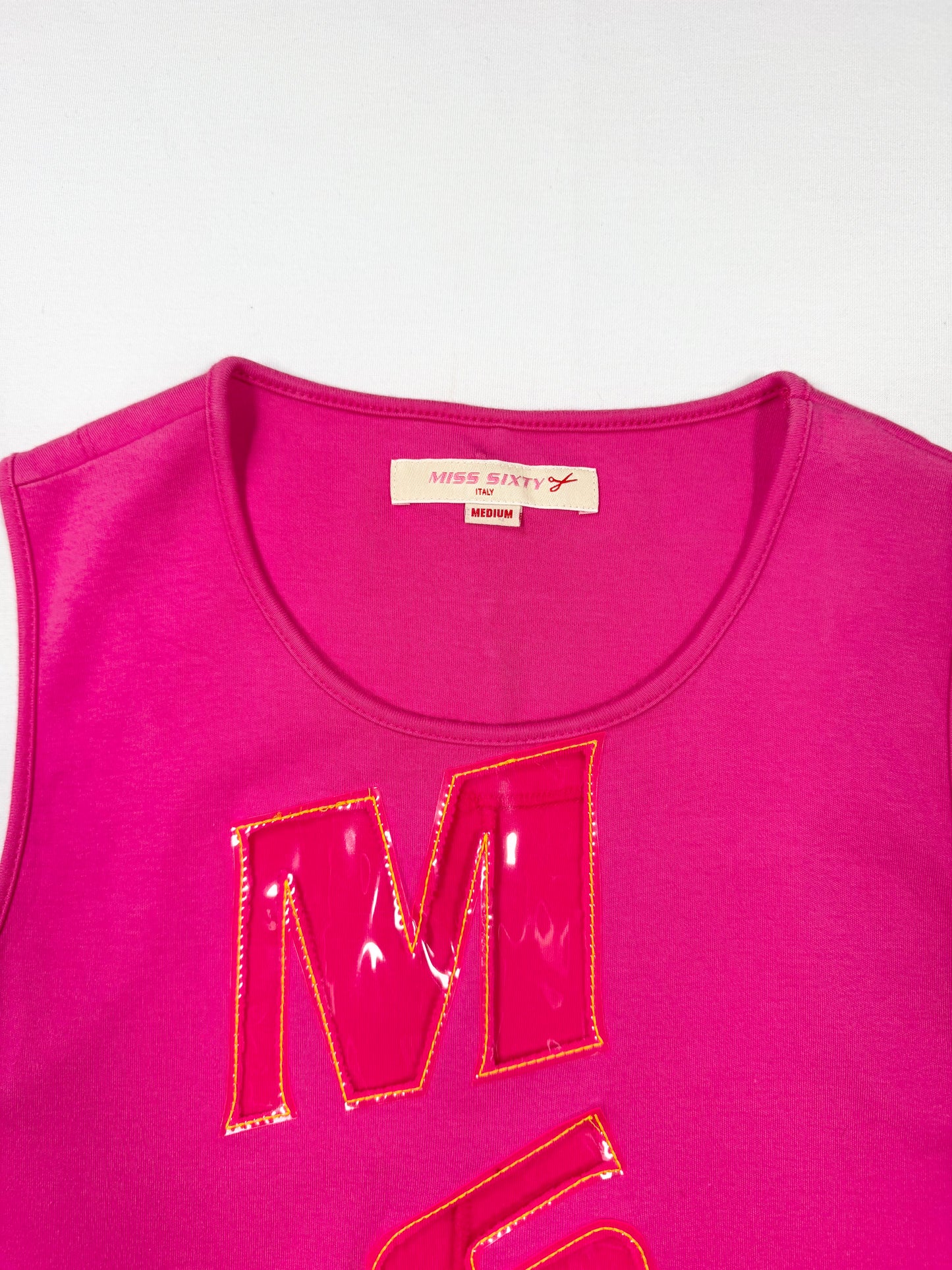 Hot Pink Miss Sixty PVC Cutout Dress ♡ M