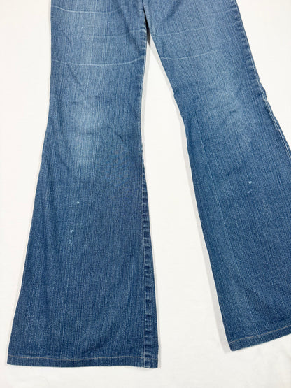 Lace Up Diamanté Waist Flared Jeans ♡ XS