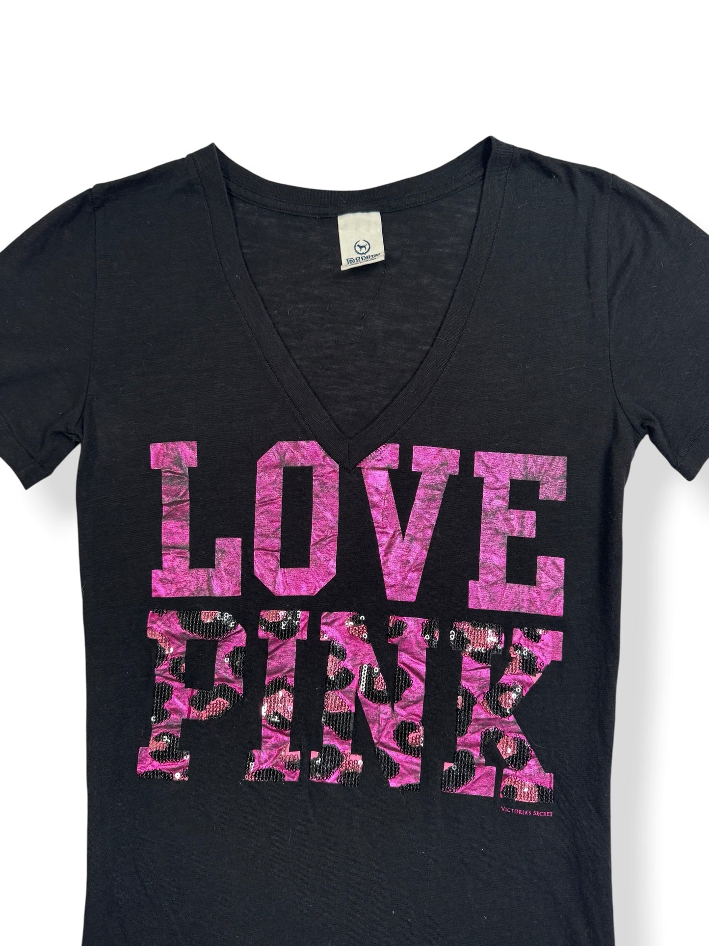 Pink Leopard “Love Pink” Tee ♡ S