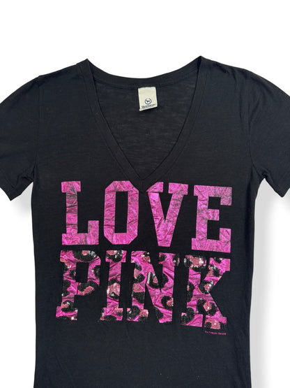 Pink Leopard “Love Pink” Tee ♡ S