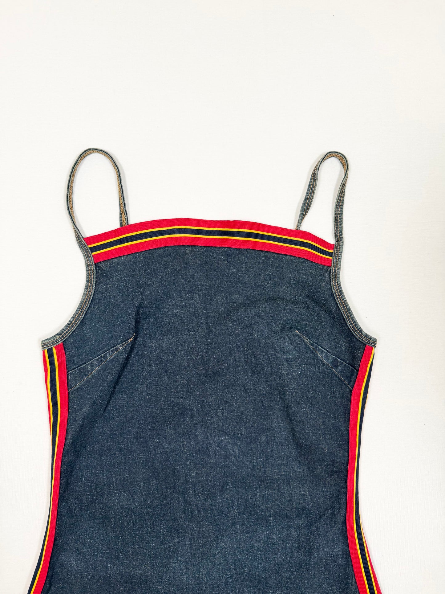 Sporty “34” Denim Mini Dress