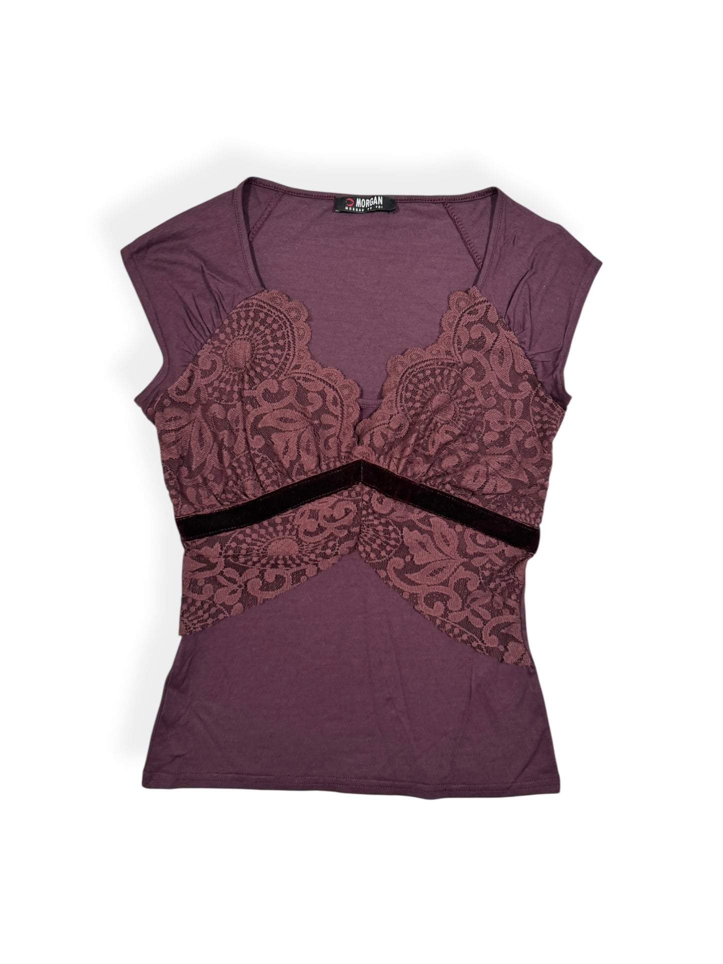 Morgan De Toi Burgundy Tee ♡ Size S