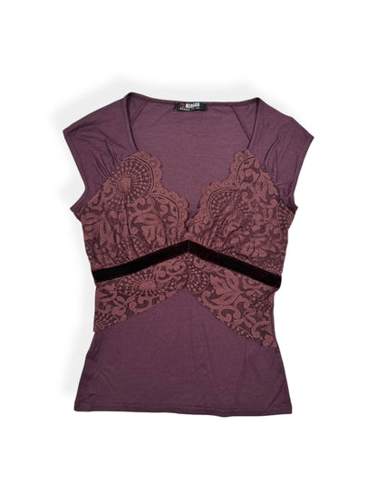 Morgan De Toi Burgundy Tee ♡ Size S