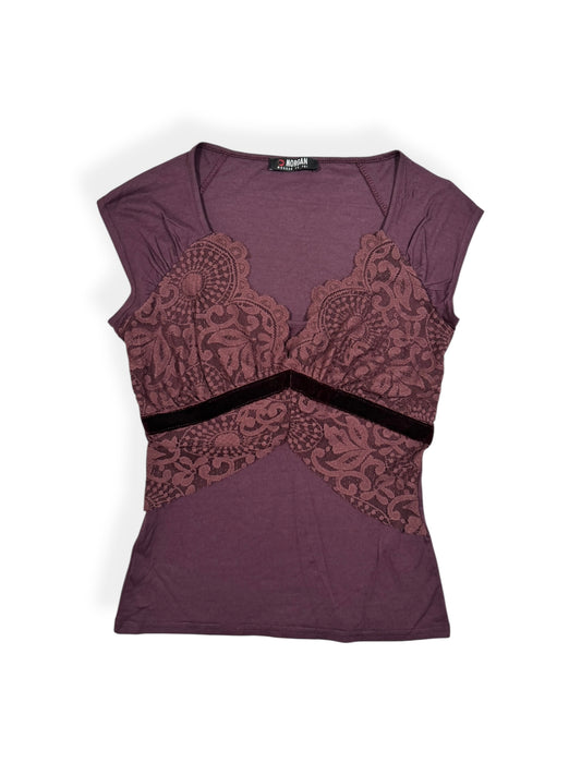 Morgan De Toi Burgundy Tee ♡ Size S