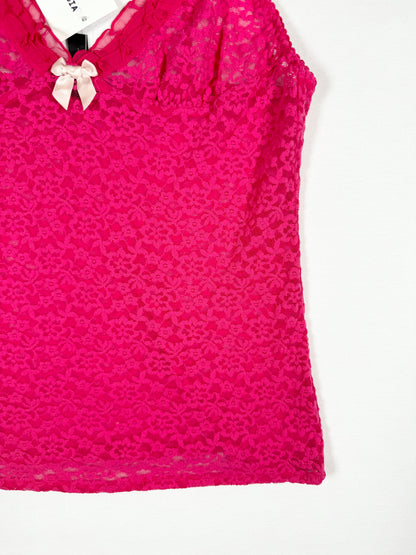 Pink Lace Cami