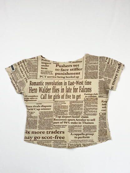 Newsprint Girl Tee ♡ S
