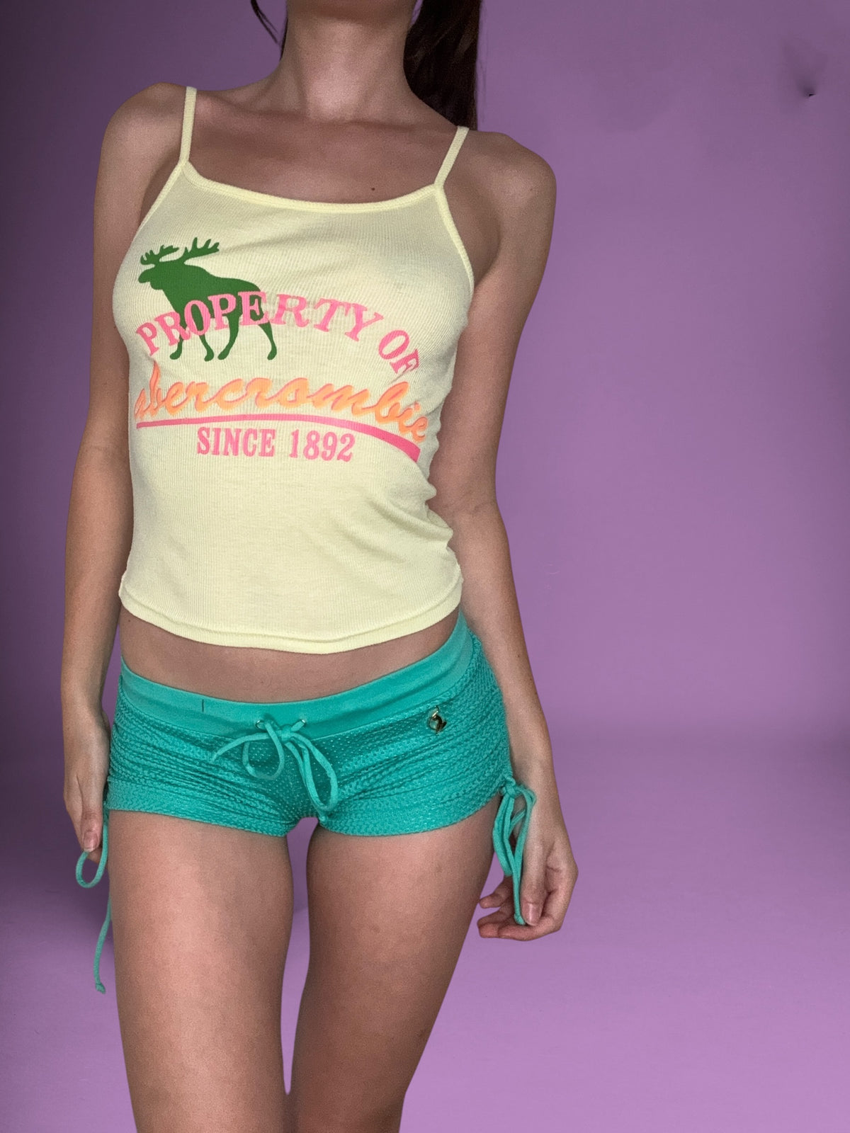 Baby Phat Green Mesh Shorts ♡ XS