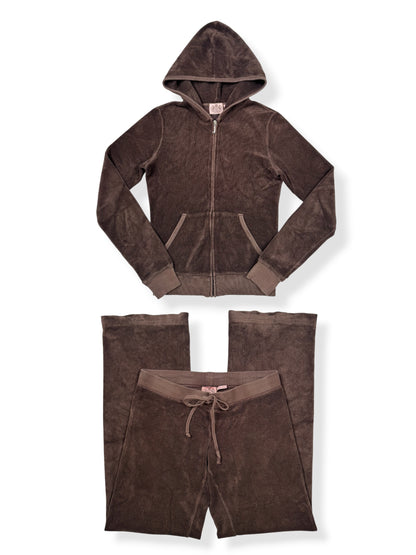 Juicy Couture Brown Towelling Tracksuit ♡ S