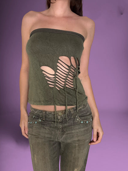 Diesel Distressed Tube Top ♡ S/M