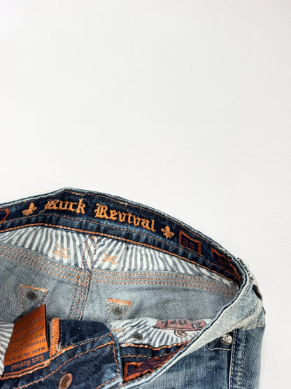 Rock Revival Denim Mini Skirt ♡ 25”