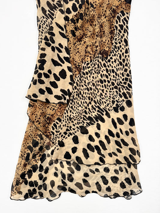 Leopard Lace Midi Dress ♡ S/M