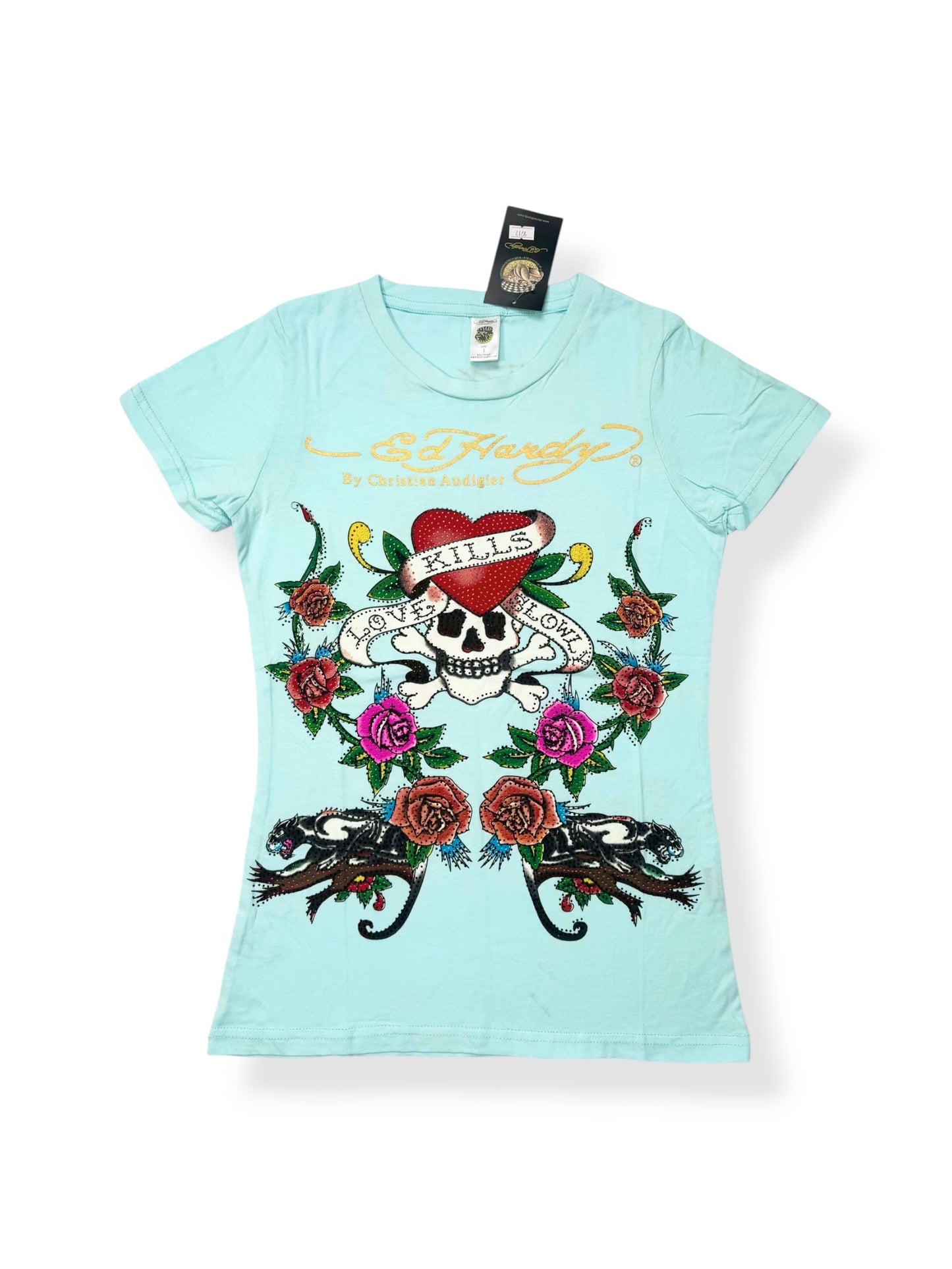 Seafoam Ed Hardy Tee ♡ L