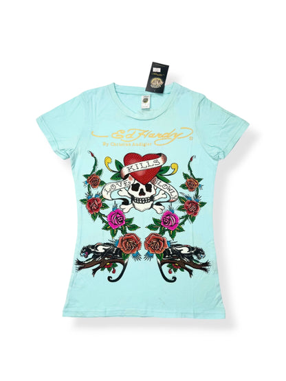 Seafoam Ed Hardy Tee ♡ L