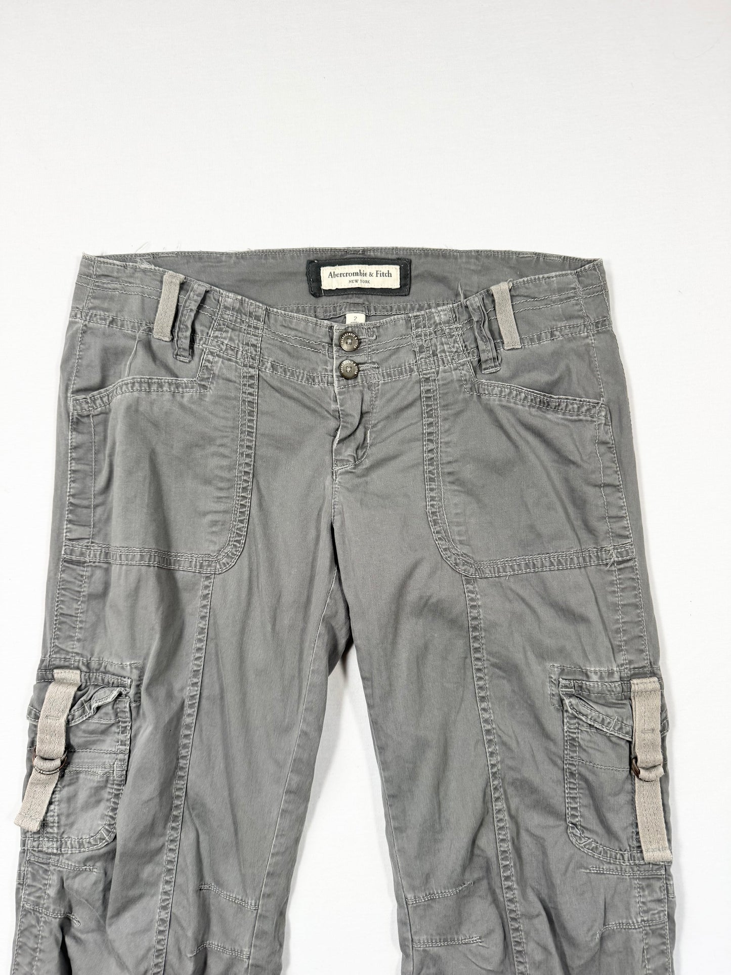 Abercrombie & Fitch Grey Cargo Pants ♡ S