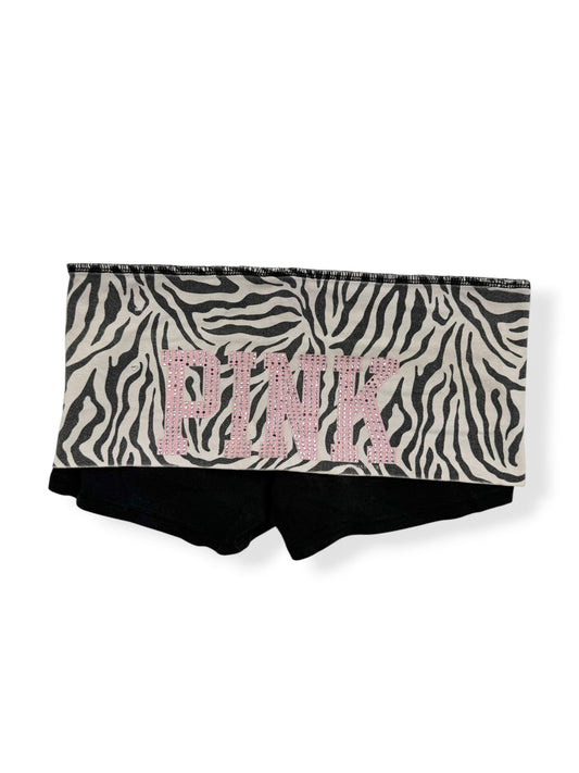 PINK Zebra Pink Logo Fold Over Shorts ♡ XS/S