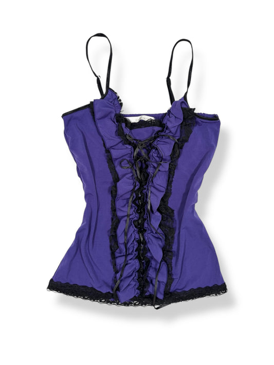 Purple Lace Up Cami ♡ Size M