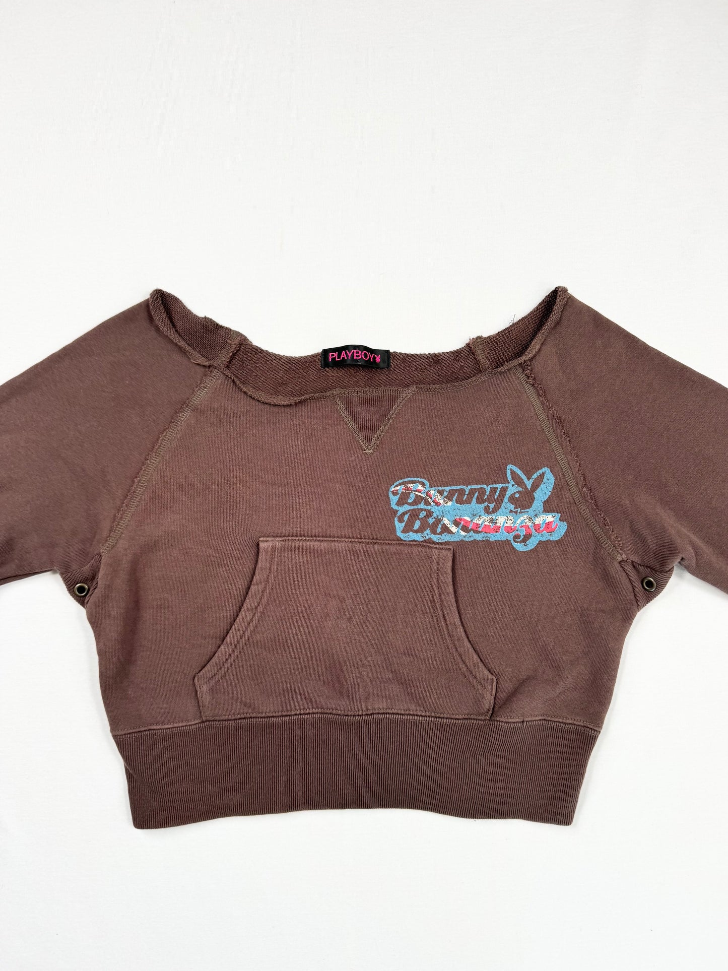 Playboy Brown Cropped Sweater ♡ S