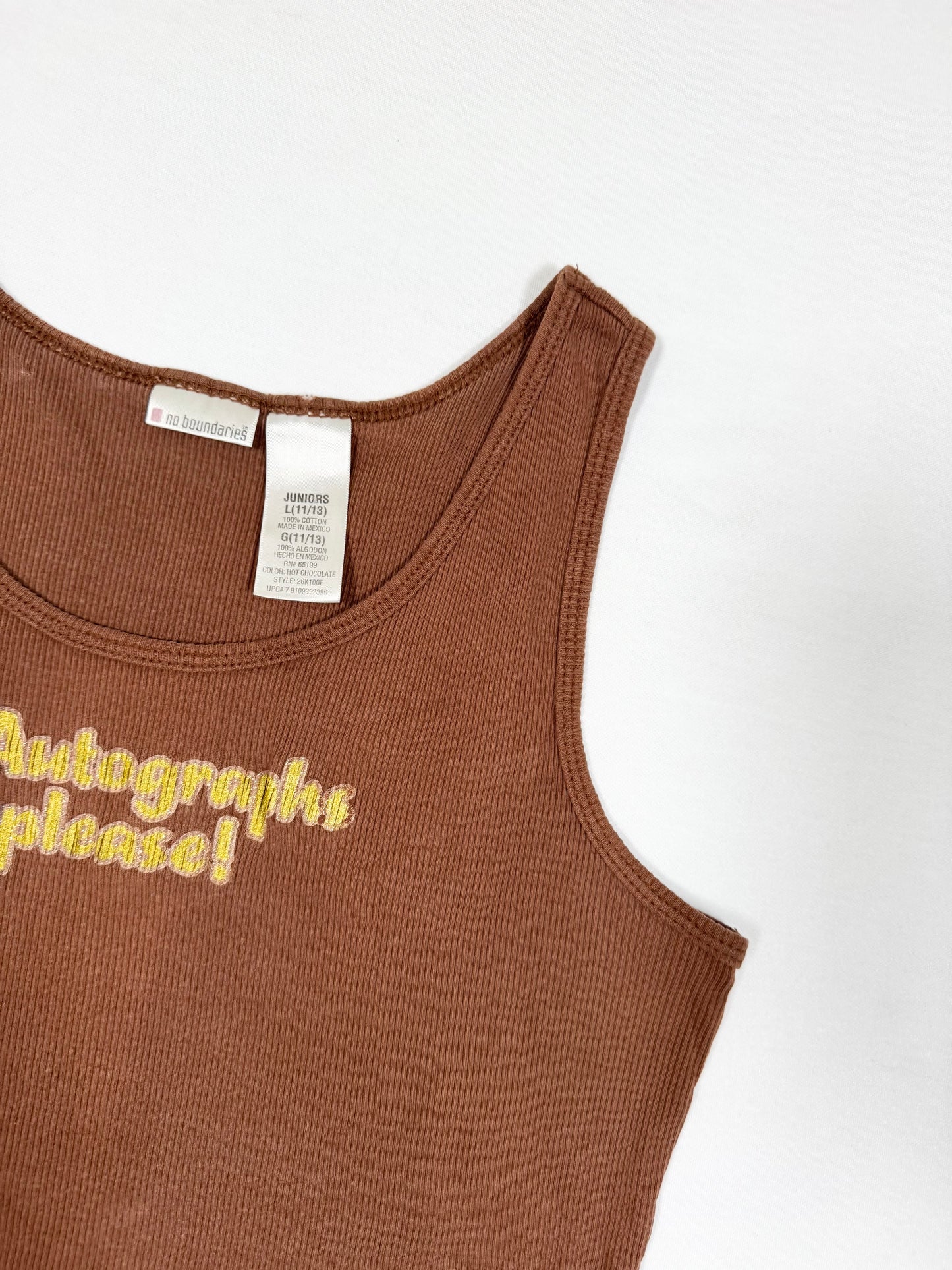 “No Autographs Please” Tank ♡ Size L