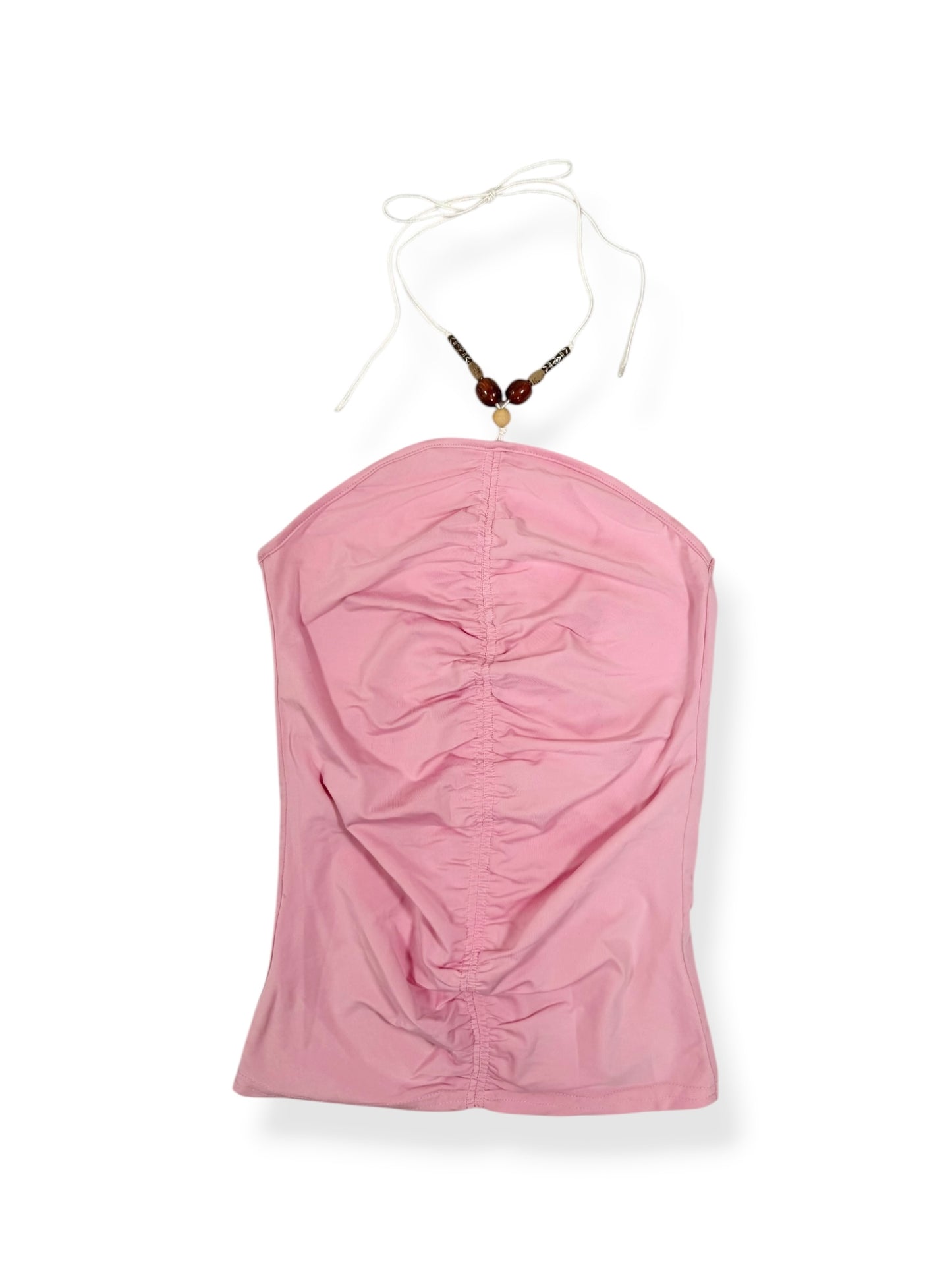Pink Beaded Halter ♡ S