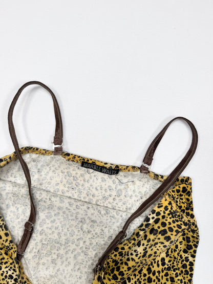 Leopard O Ring Halter Cami ♡ M