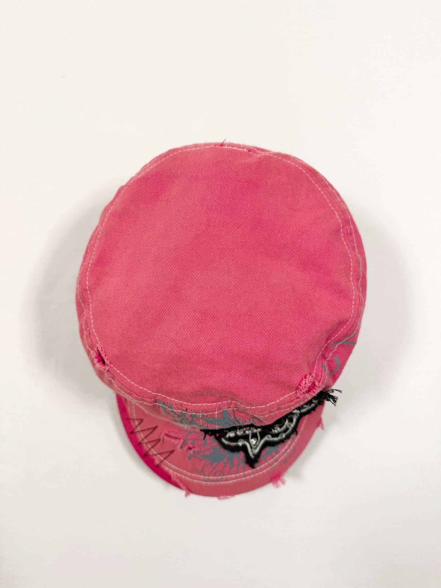 Pink Diamante Cross Cap ♡
