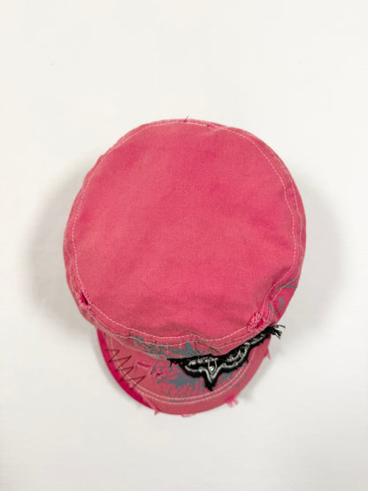 Pink Diamante Cross Cap ♡