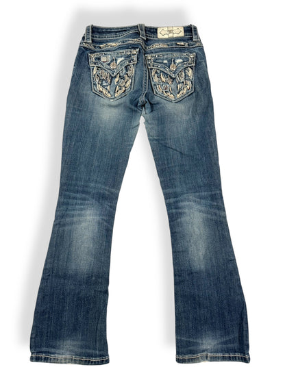 Miss Me Wing Flared Jeans