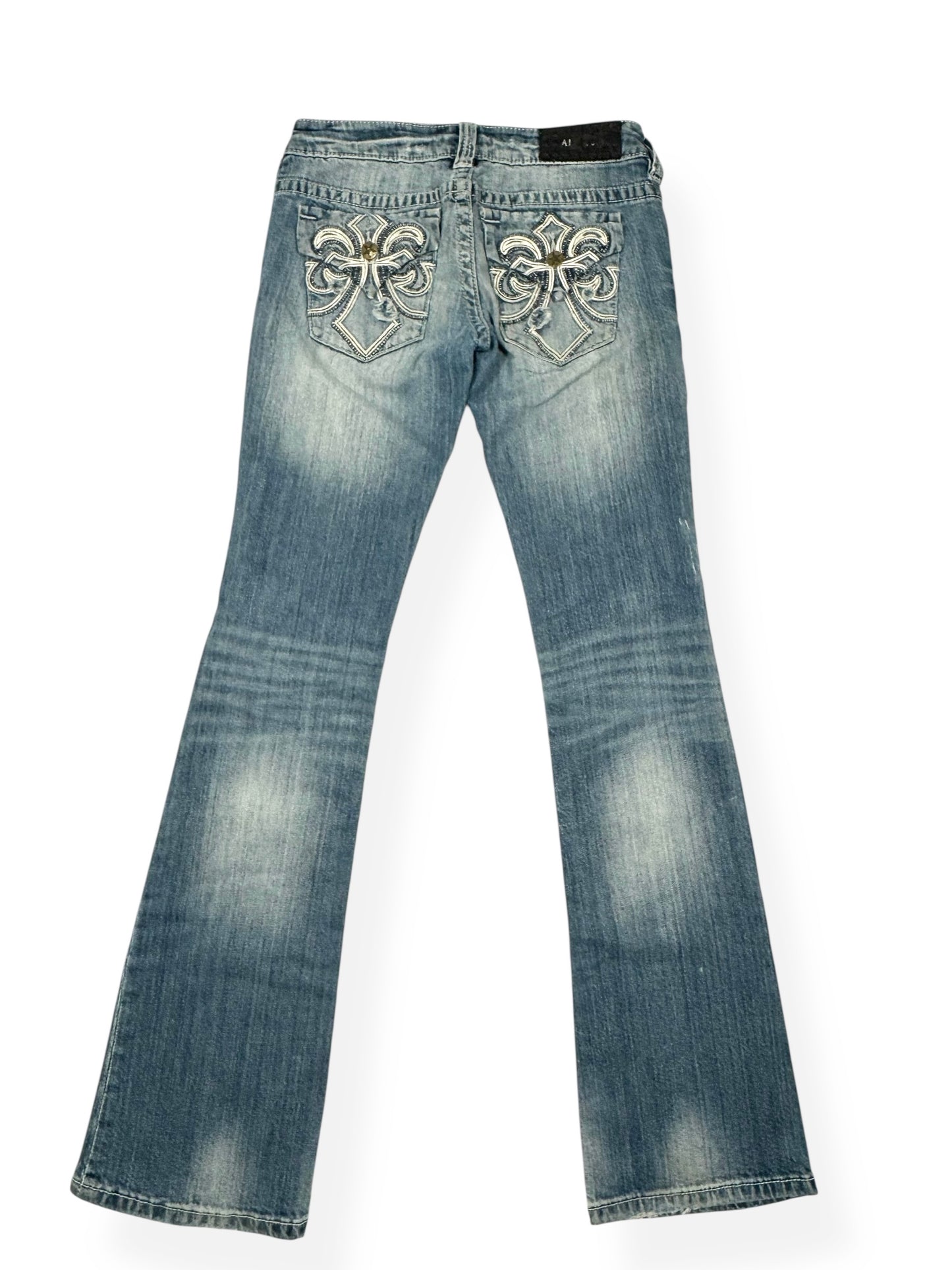 Affliction Cross Flared Jeans ♡ Size S