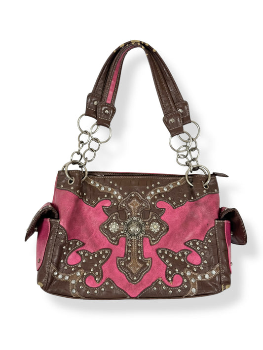Pink Cross Studded Bag ♡