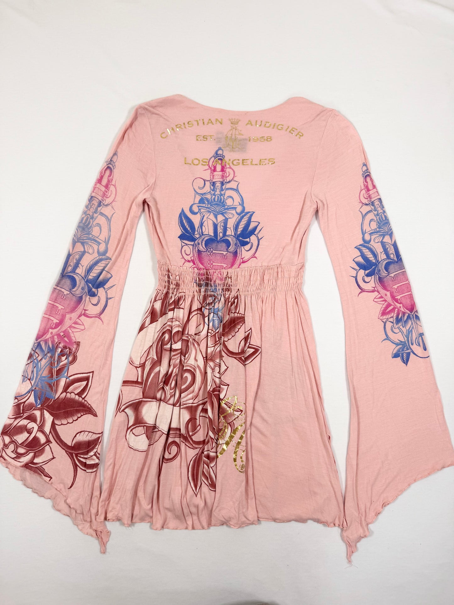 Christian Audigier Pink Mini Dress ♡ XS