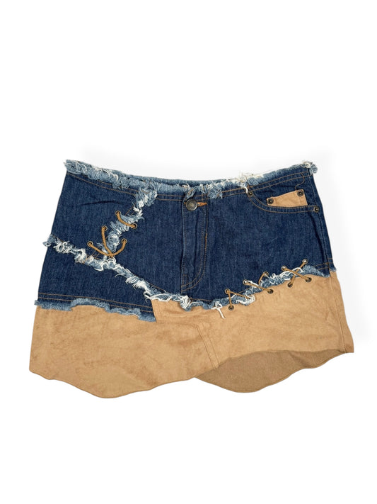 Pretty Soul Suede Denim Skirt ♡ Size XS