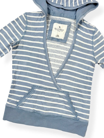 Abercrombie Blue Striped Hoodie ♡ M