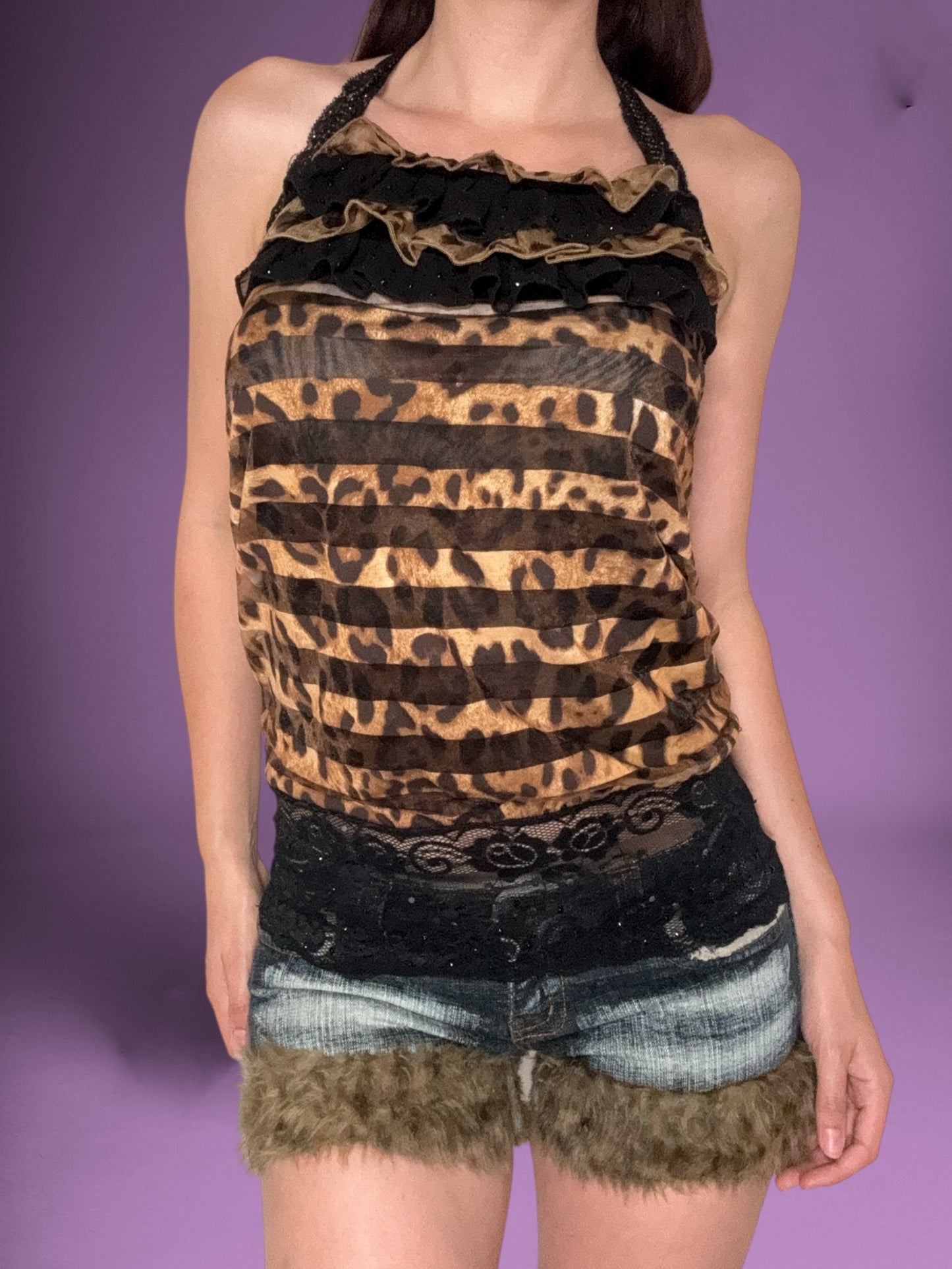 Leopard Striped Cami ♡ Size S