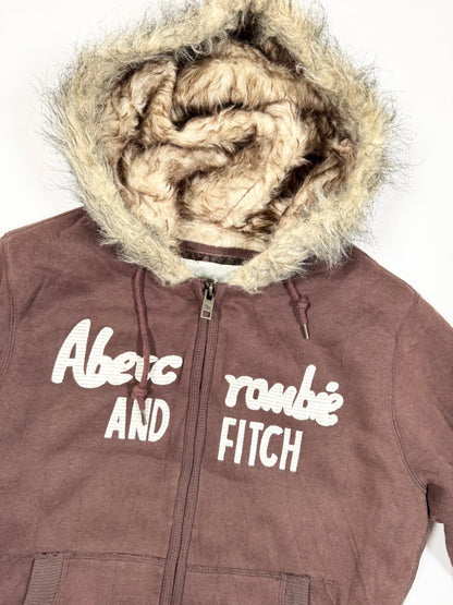 Abercrombie Fur Hooded Zip Up ♡ Size L