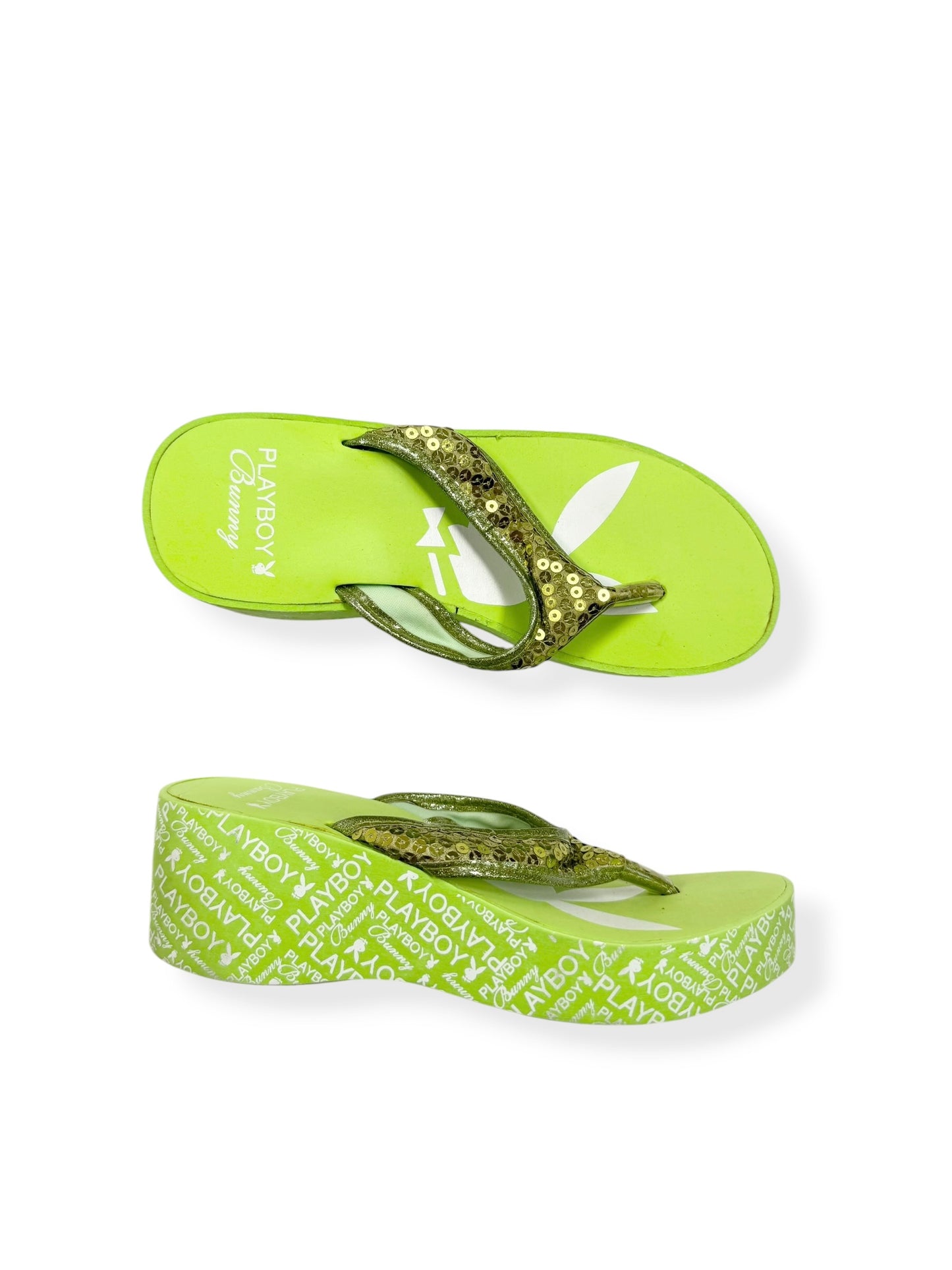Green Playboy Sandals ♡ AU 8