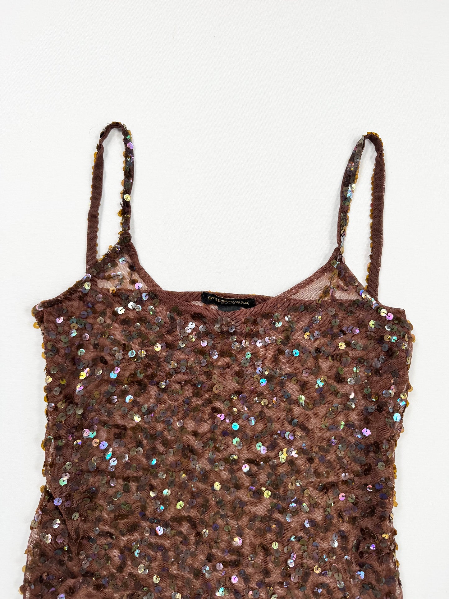 Brown Sequin Cami ♡ L