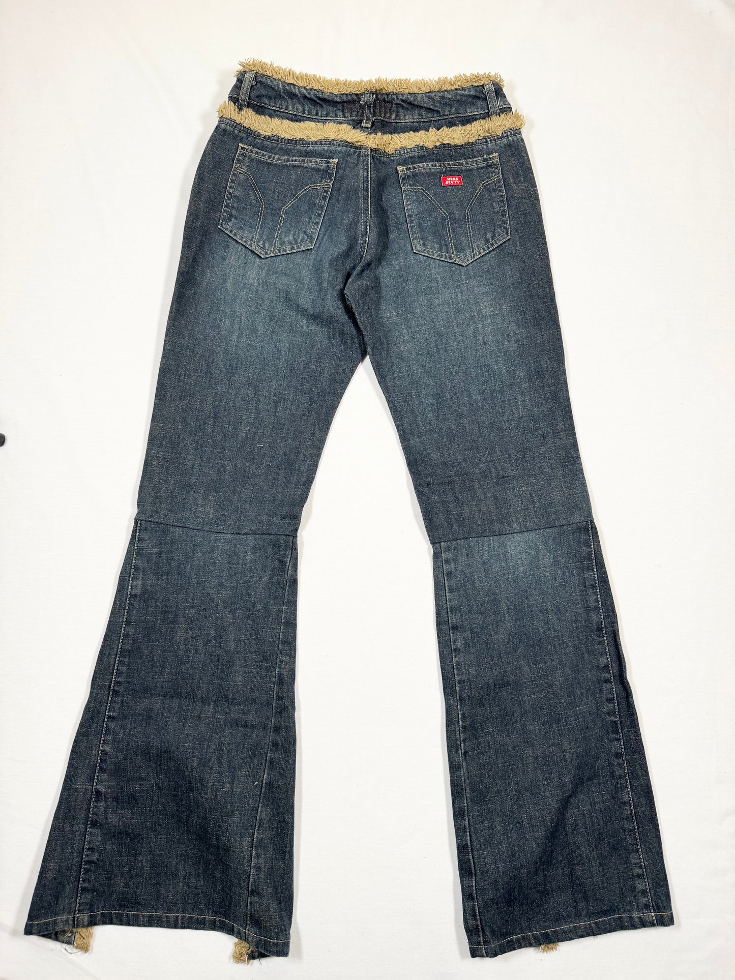 Miss Sixty Fur Trim Flared Jeans