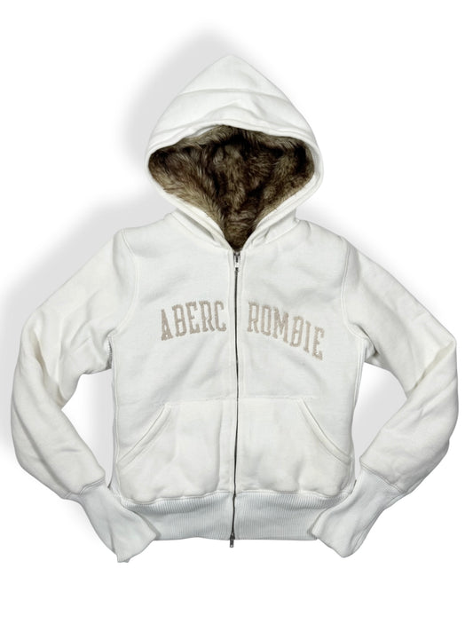 Abercrombie Fur Lined Zip Up Hoodie