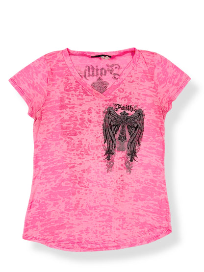 Hot Pink Wing Tee ♡ Size L