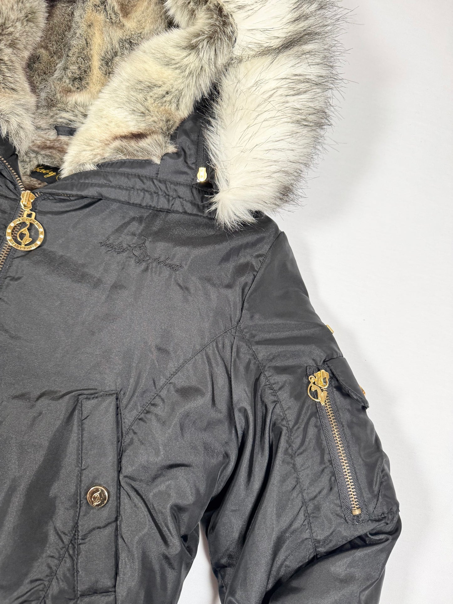 Baby Phat Puffer Fur Jacket