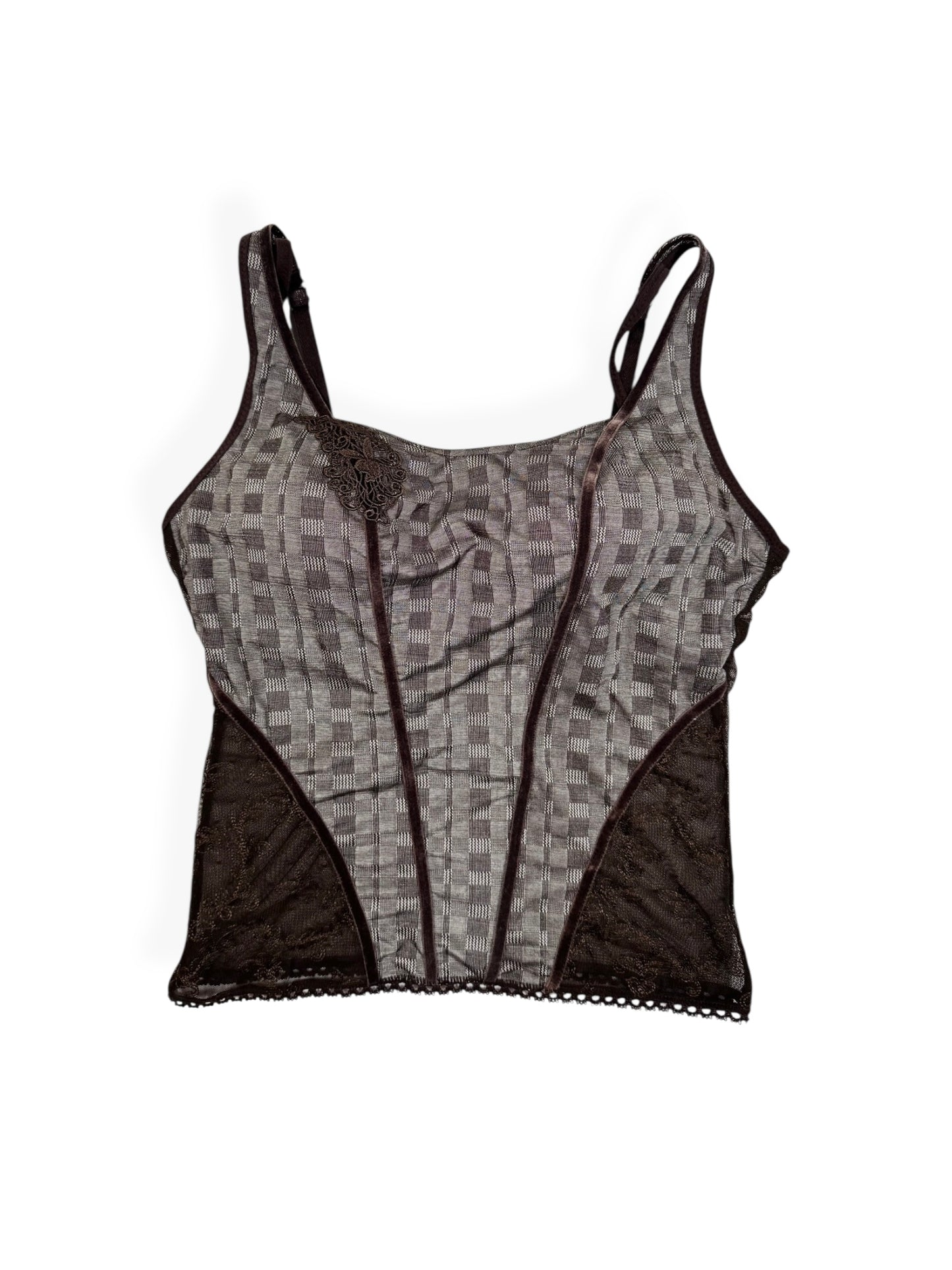 Playboy Plaid Cami ♡ Size S