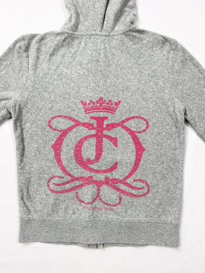 Grey & Pink Juicy Couture Towelling Tracksuit Set ♡ S