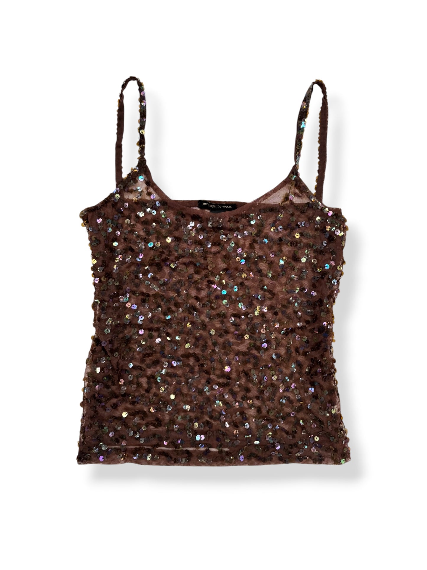 Brown Sequin Cami ♡ L