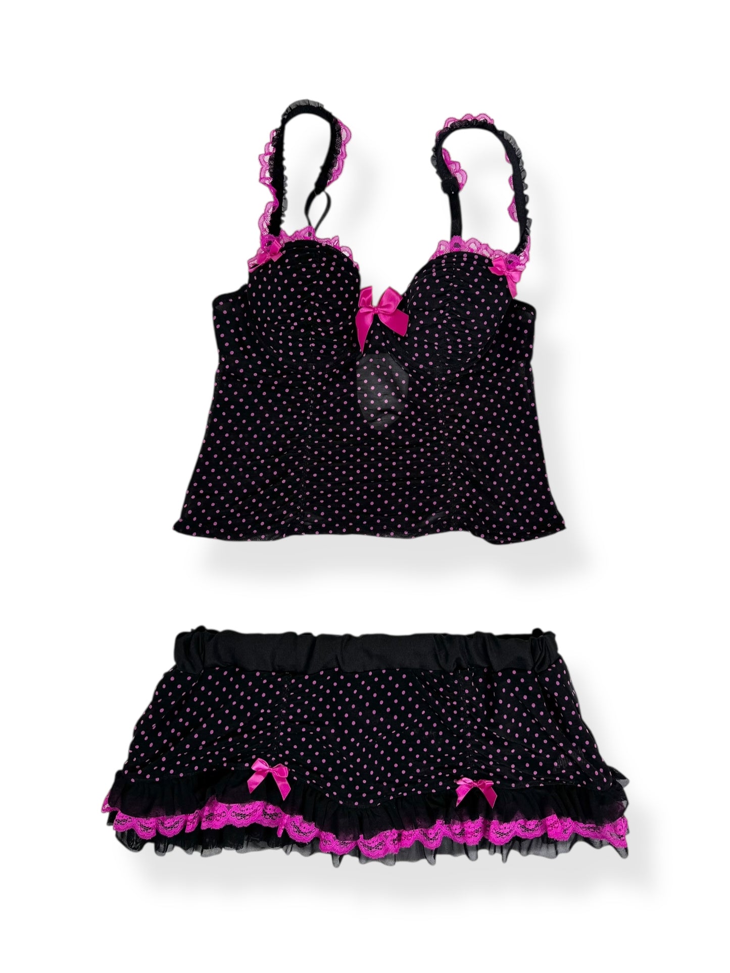 La Senza Polka Ruffle Cami Set ♡ S