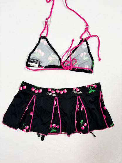 Hustler Cherry Bikini & Skirt ♡ Size XS/S